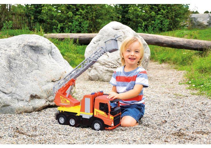 Lena Pojazd Straż pożarna Worxx z drabiną Volvo FMX w pudełku