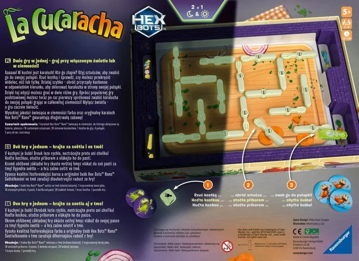 Gra La Cucaracha Ravensburger edukacyjna zabawa dla dzieci - zabawki-dla-dziewczynki