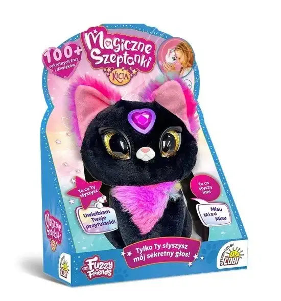 Cobi Maskotka interaktywna Magic Whispers Kicia czarna dla dzieci - zabawki-dla-dziewczynki