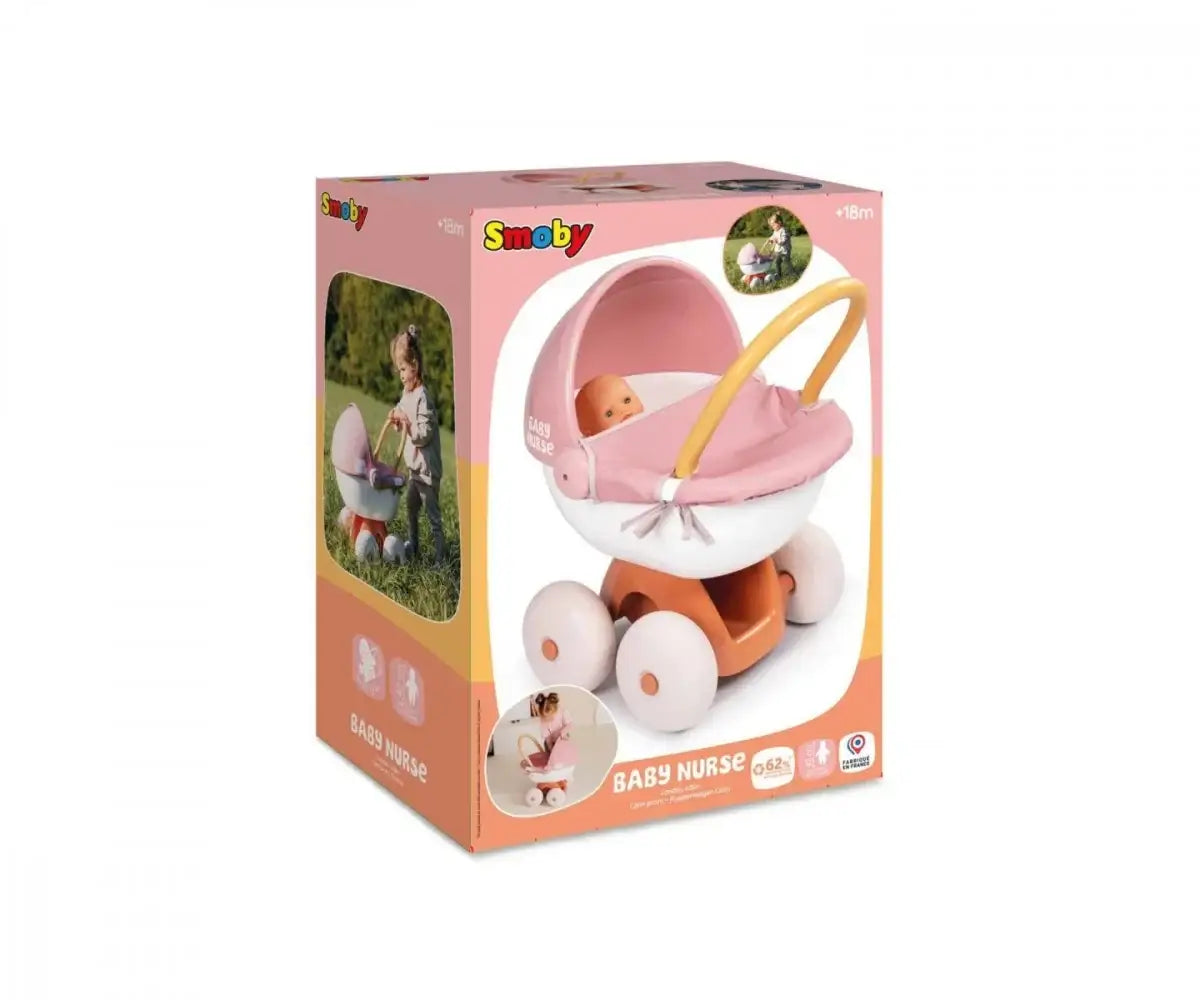 Smoby Baby Nurse wózek głęboki do zabawy i nauki opieki nad lalkami - zabawki-dla-dziewczynki