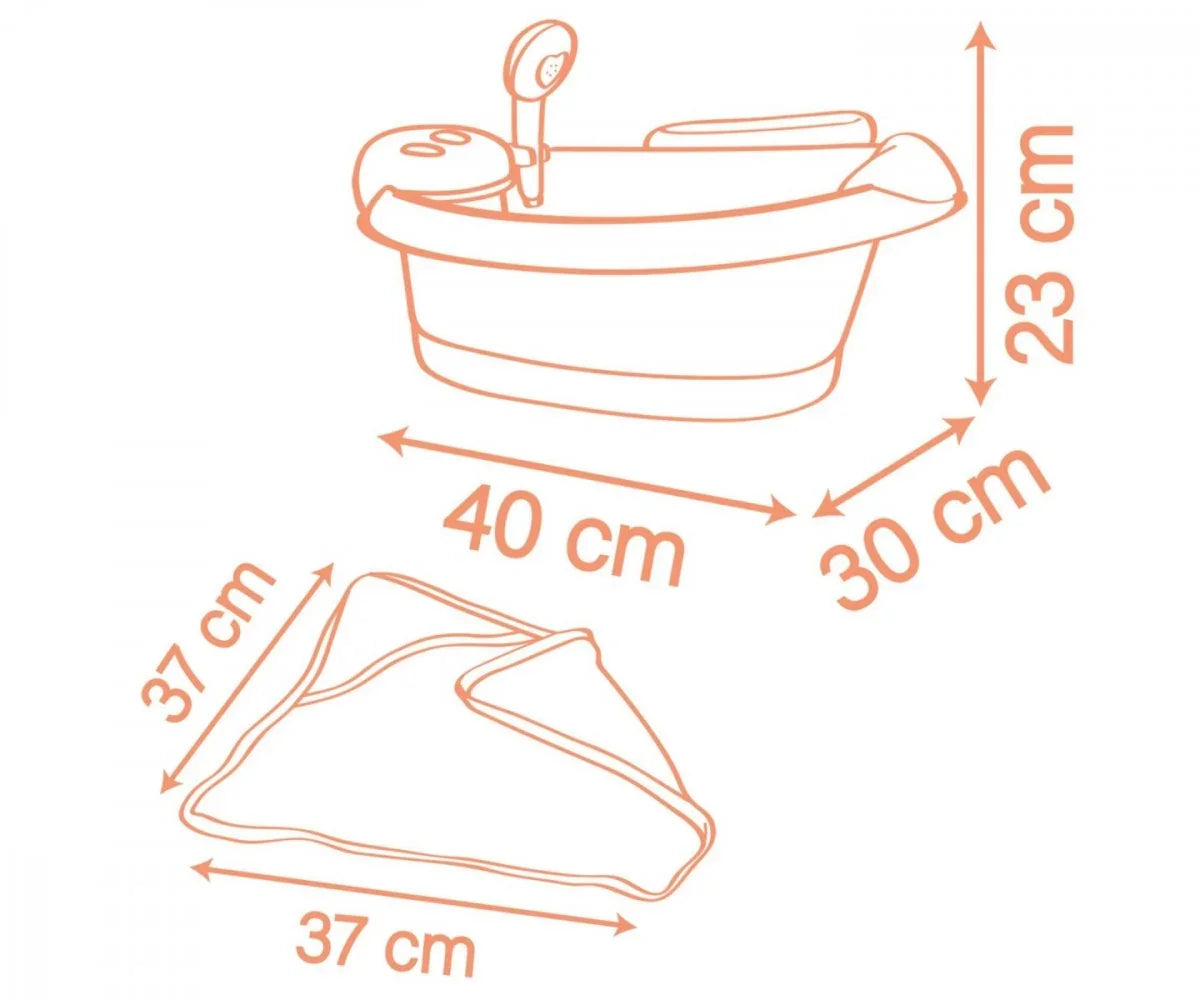 Wanienka z hydromasażem Baby Nurse - zabawki-dla-dziewczynki