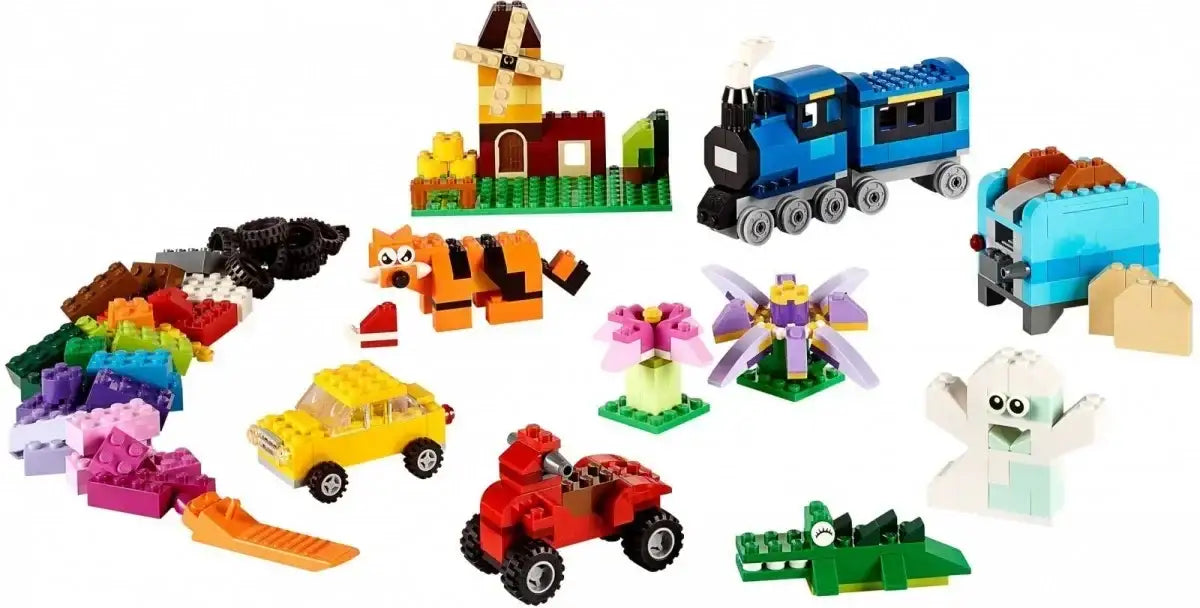 Elementy LEGO Classic 10696 w różnych kształtach i kolorach - zabawki-dla-dziewczynki