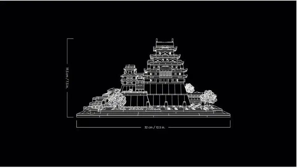 LEGO Zamek Himeji architektoniczny model LEGO