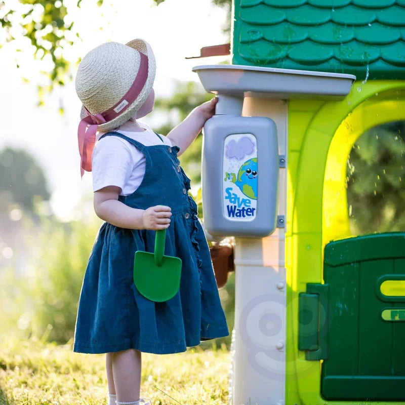 FEBER Domek Domek ogrodowy Eco Karmnik Segregacja Odpadów Imitacja Panelu Słonecznego - zabawki-dla-dziewczynki