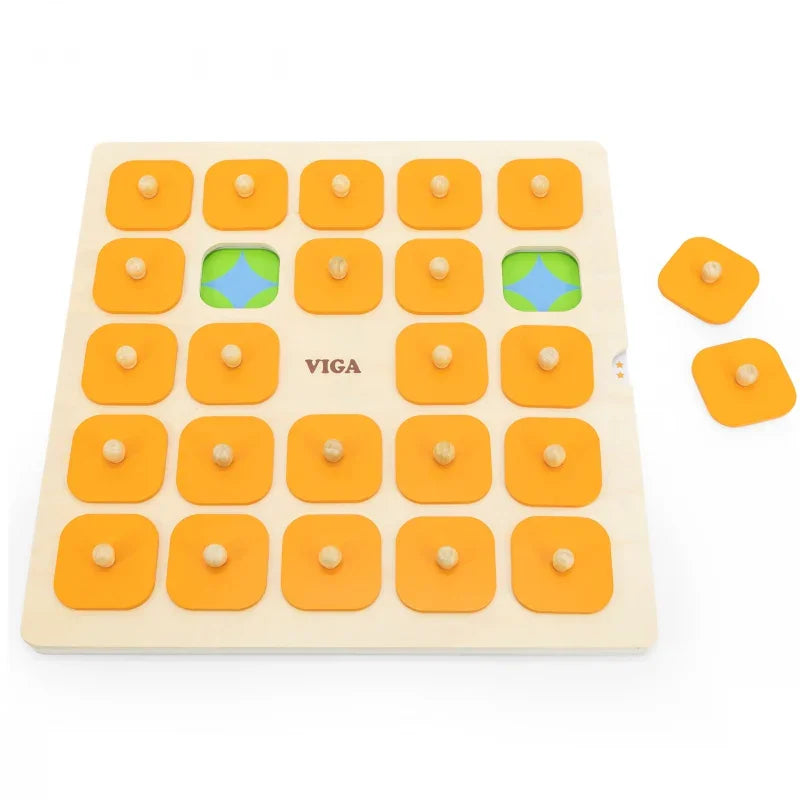 Viga Memory Gra Pamięciowa Zgadnij Obrazki 10 Kart Montessori Duża - zabawki-dla-dziewczynki