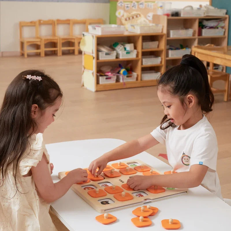 Viga Memory Gra Pamięciowa Zgadnij Obrazki 10 Kart Montessori Duża - zabawki-dla-dziewczynki