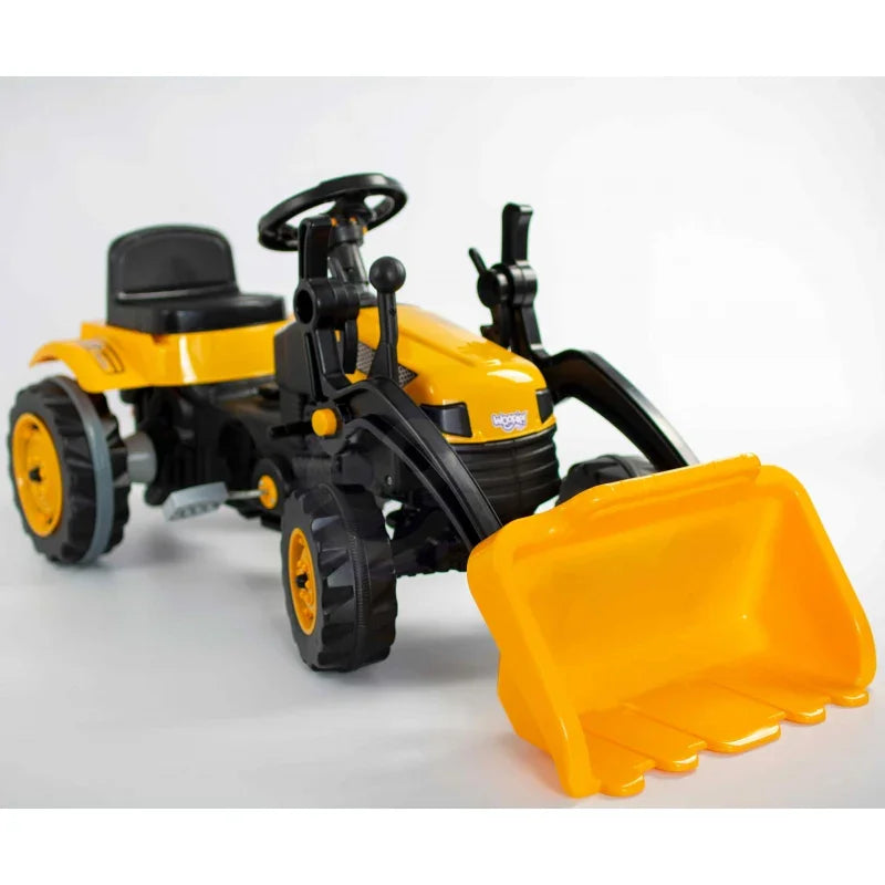 Traktor na pedały z turem i spychaczem