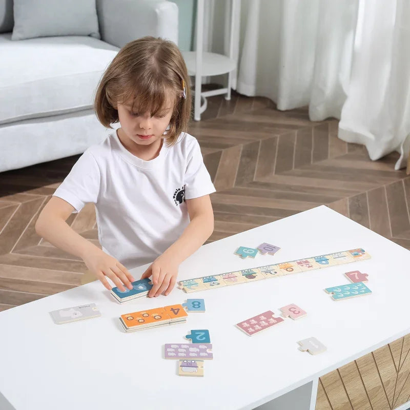 VIGA PolarB Drewniane Puzzle Numeryczne Cyferki Montessori - zabawki-dla-dziewczynki