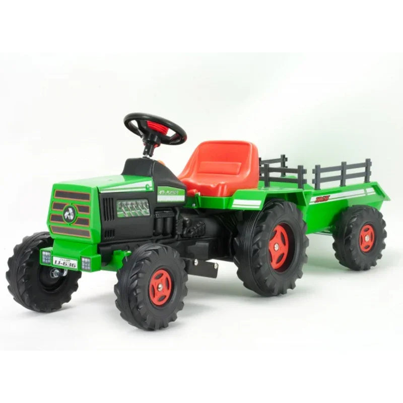 INJUSA Traktor Na Akumulator Basic 6V + Przyczepka - zabawki-dla-dziewczynki