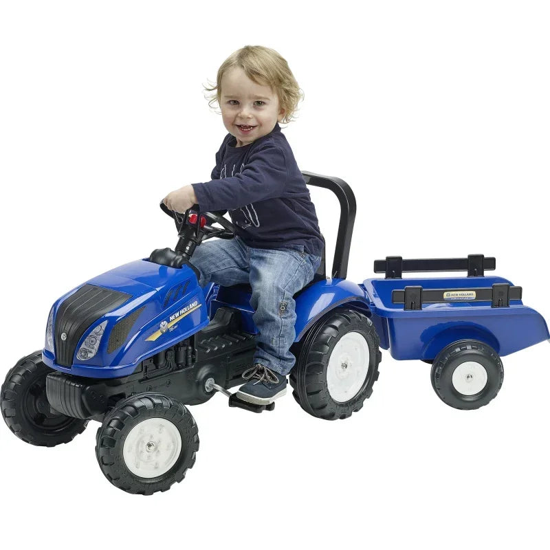 FALK Traktor na świeżym powietrzu z przyczepką - zabawki-dla-dziewczynki