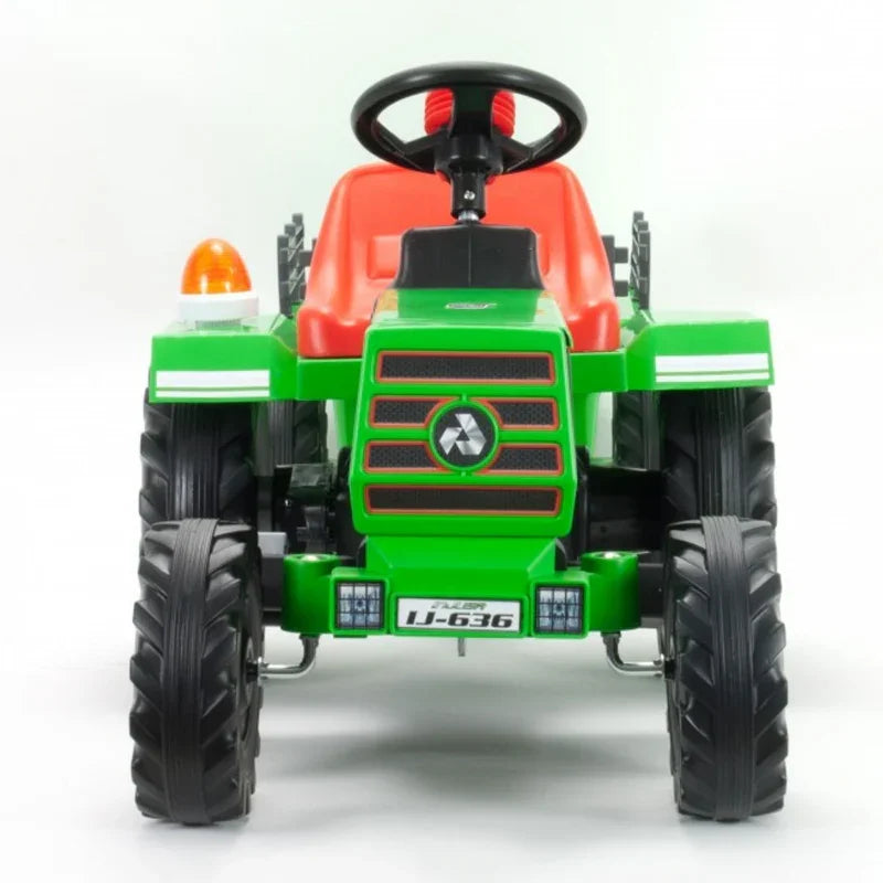 INJUSA Traktor Na Akumulator Basic 6V + Przyczepka - zabawki-dla-dziewczynki