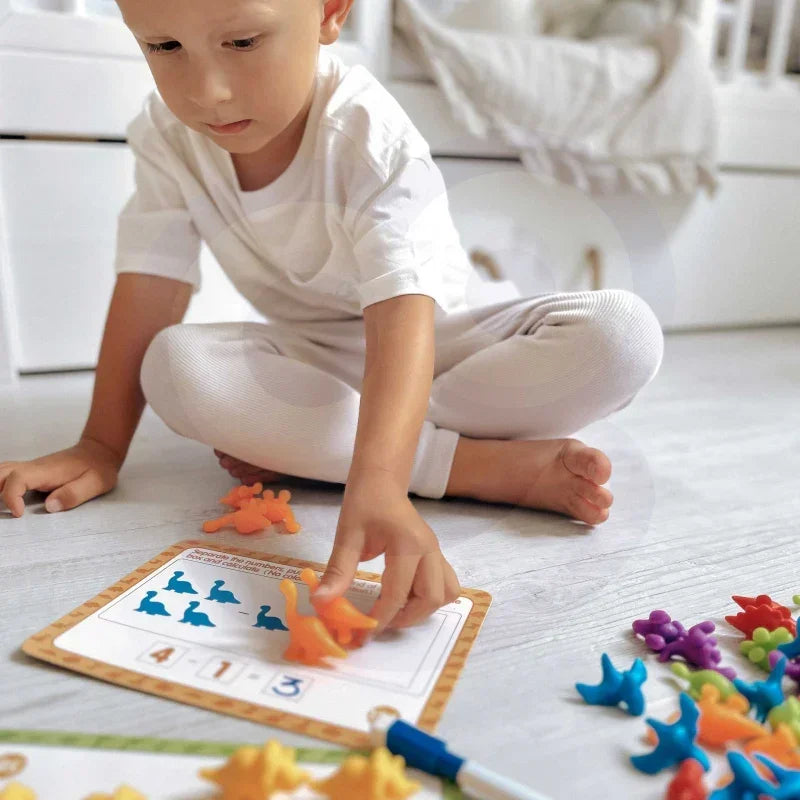 WOOPIE Zestaw Edukacyjny Nauka Liczenia Sortowanie Kolorów Morska Kraina 111 el. - zabawki-dla-dziewczynki