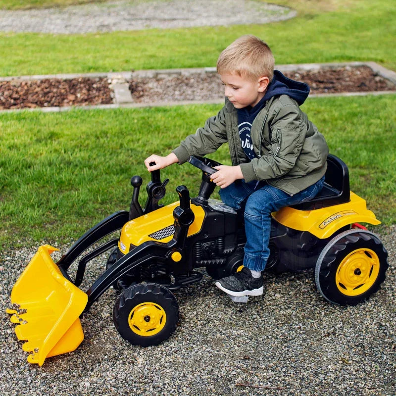 WOOPIE Traktor Na Pedały Farmer MaxTrac Classic Łyżka Spychacz - zabawki-dla-dziewczynki