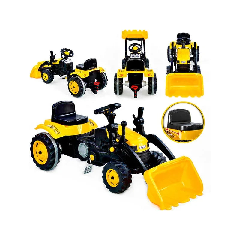 WOOPIE Traktor Na Pedały Farmer MaxTrac Classic Łyżka Spychacz - zabawki-dla-dziewczynki
