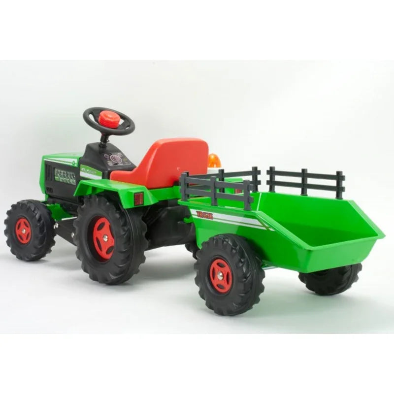 INJUSA Traktor Na Akumulator Basic 6V + Przyczepka - zabawki-dla-dziewczynki