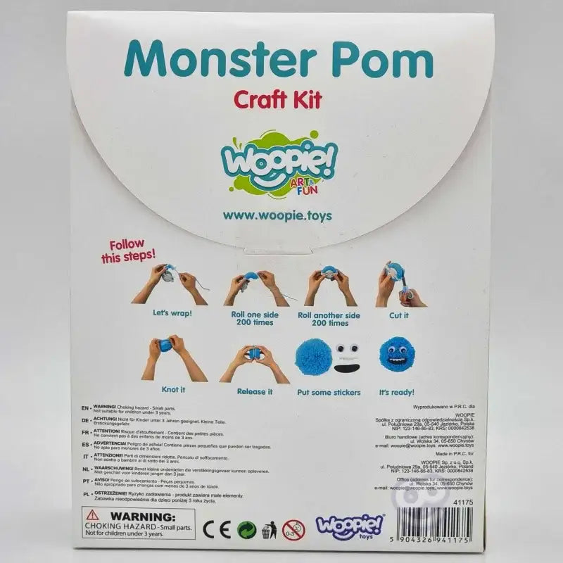 WOOPIE ART&FUN Monster Pom zabawka wspierająca wyobraźnię - zabawki-dla-dziewczynki