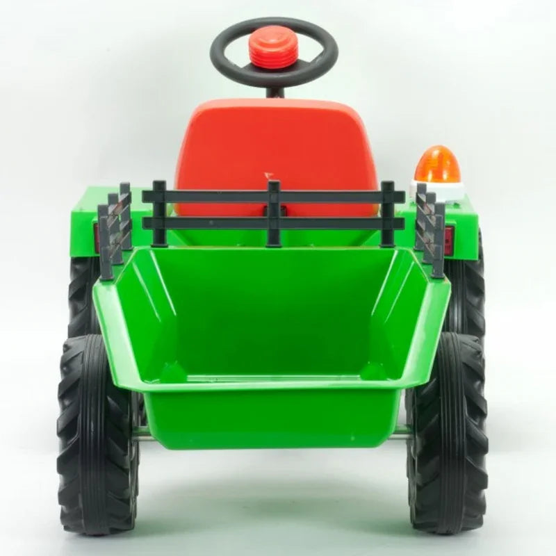INJUSA Traktor Na Akumulator Basic 6V + Przyczepka - zabawki-dla-dziewczynki