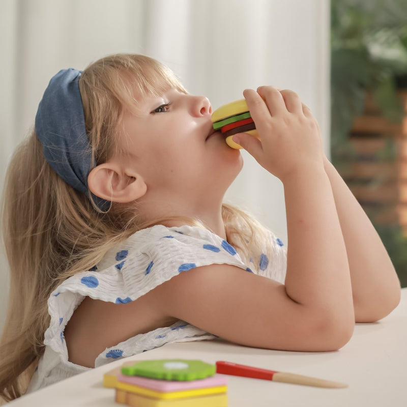 Viga Zestaw Do Krojenia Hamburger i Kanapka - zabawki-dla-dziewczynki