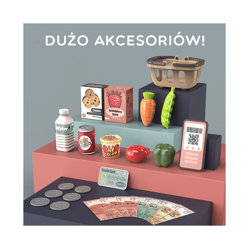 Kasa sklepowa dla dzieci WOOPIE – edukacyjna zabawka