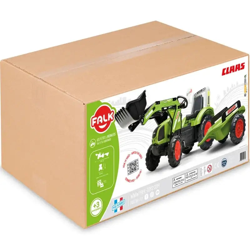 traktor na pedały FALK CLAAS zielony dla dzieci - zabawki-dla-dziewczynki