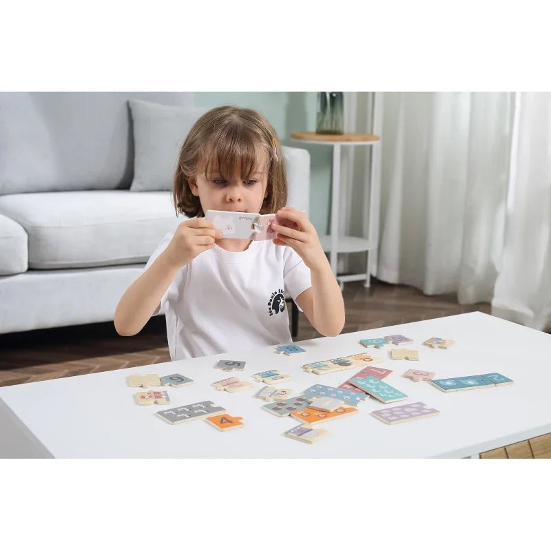 VIGA PolarB Drewniane Puzzle Numeryczne Cyferki Montessori - zabawki-dla-dziewczynki