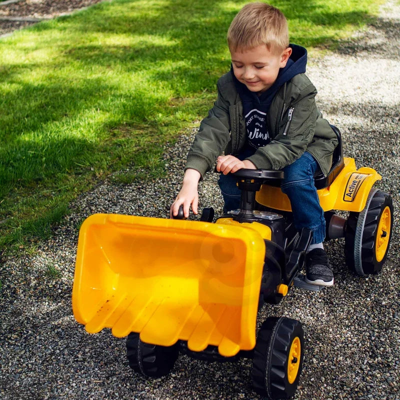 WOOPIE Traktor Na Pedały Farmer MaxTrac Classic Łyżka Spychacz - zabawki-dla-dziewczynki