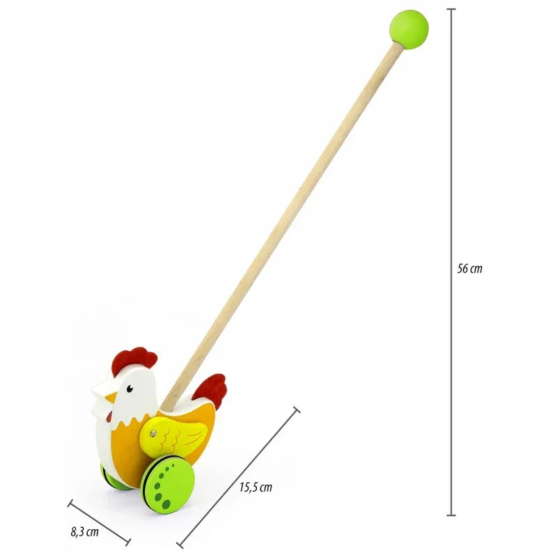Viga Toys pchacz kurka zabawka edukacyjna - zabawki-dla-dziewczynki