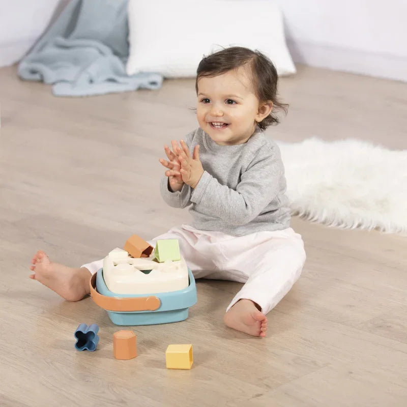 SMOBY Little Green Zestaw Łódka Wieża Sorter Bioplastik - zabawki-dla-dziewczynki