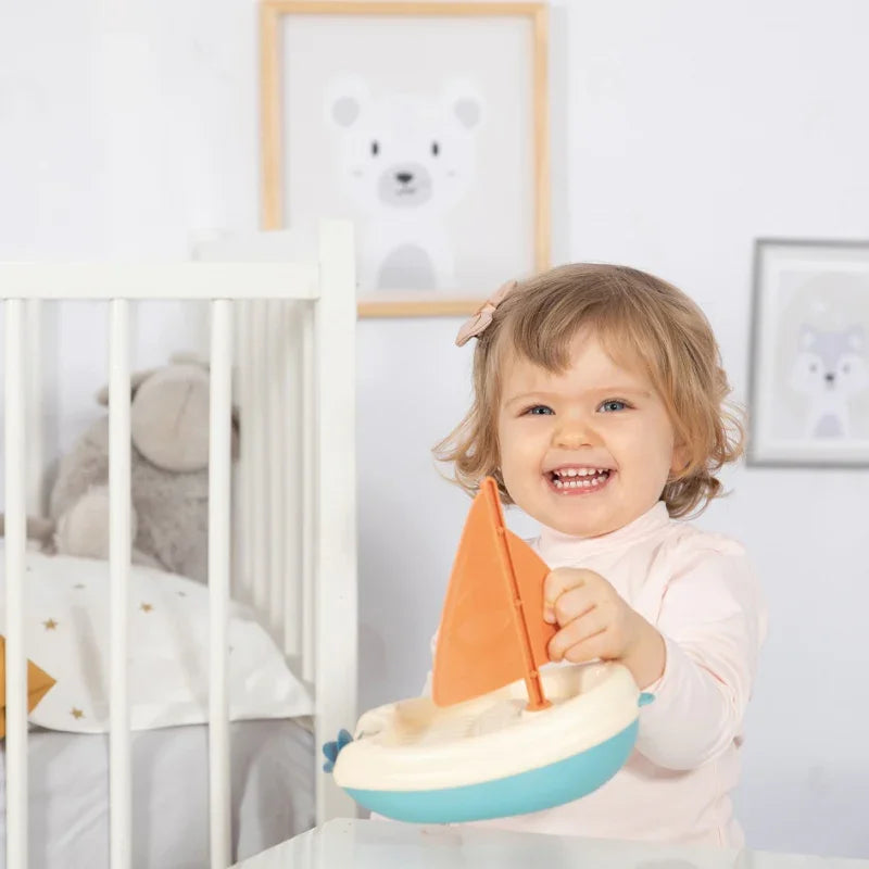 SMOBY Little Green Zestaw Łódka Wieża Sorter Bioplastik - zabawki-dla-dziewczynki