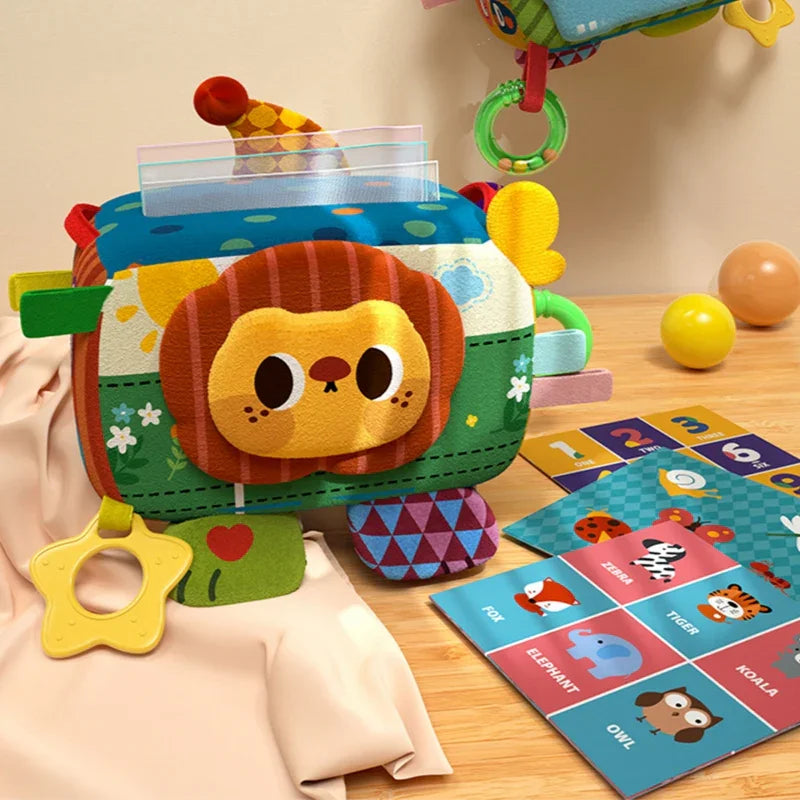 WOOPIE BABY Zabawka Edukacyjna Sensoryczna Pani Metka Pudełeczko Chusteczek - zabawki-dla-dziewczynki