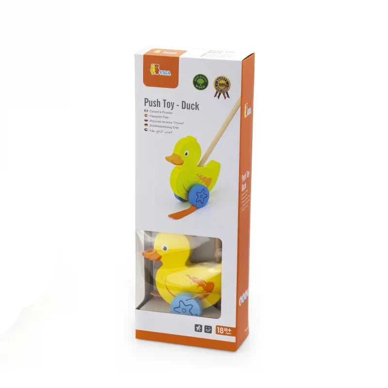 Viga Toys drewniany pchacz rozwój motoryki - zabawki-dla-dziewczynki