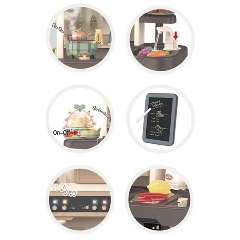 WOOPIE Kuchnia Domowa Wielofunkcyjna Home Kitchen Obieg Wody 65 akc - zabawki-dla-dziewczynki