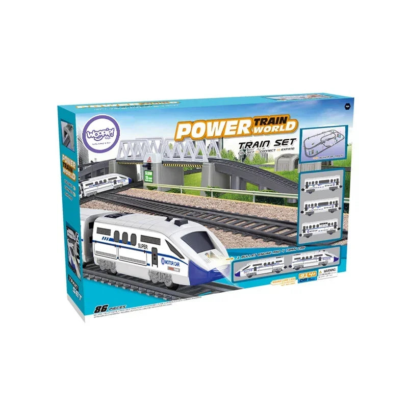 WOOPIE elektryczny zestaw kolejki tor 914 cm zabawka - zabawki-dla-dziewczynki