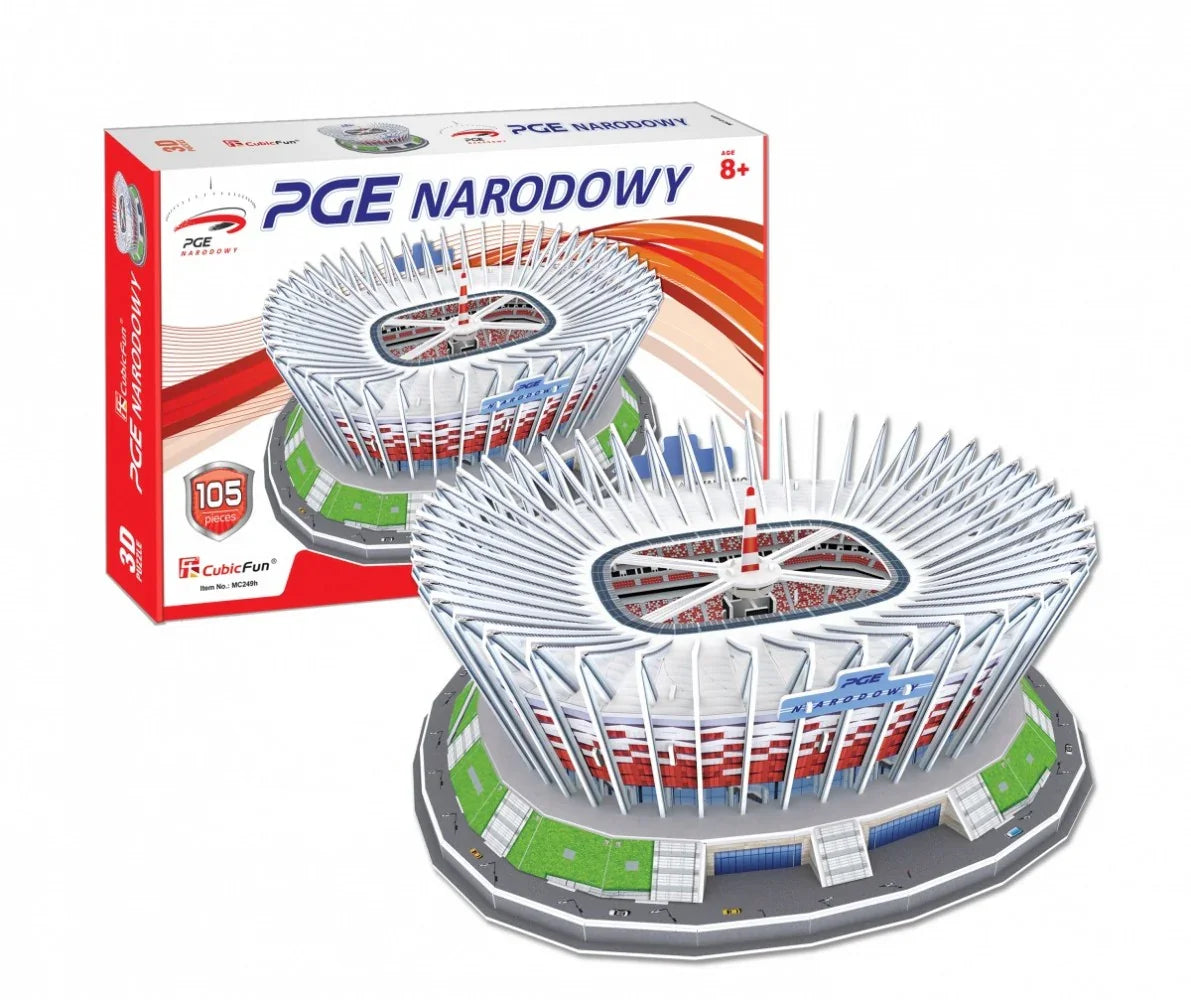 Puzzle 105 elementów 3D Stadion PGE Narodowy - zabawki-dla-dziewczynki