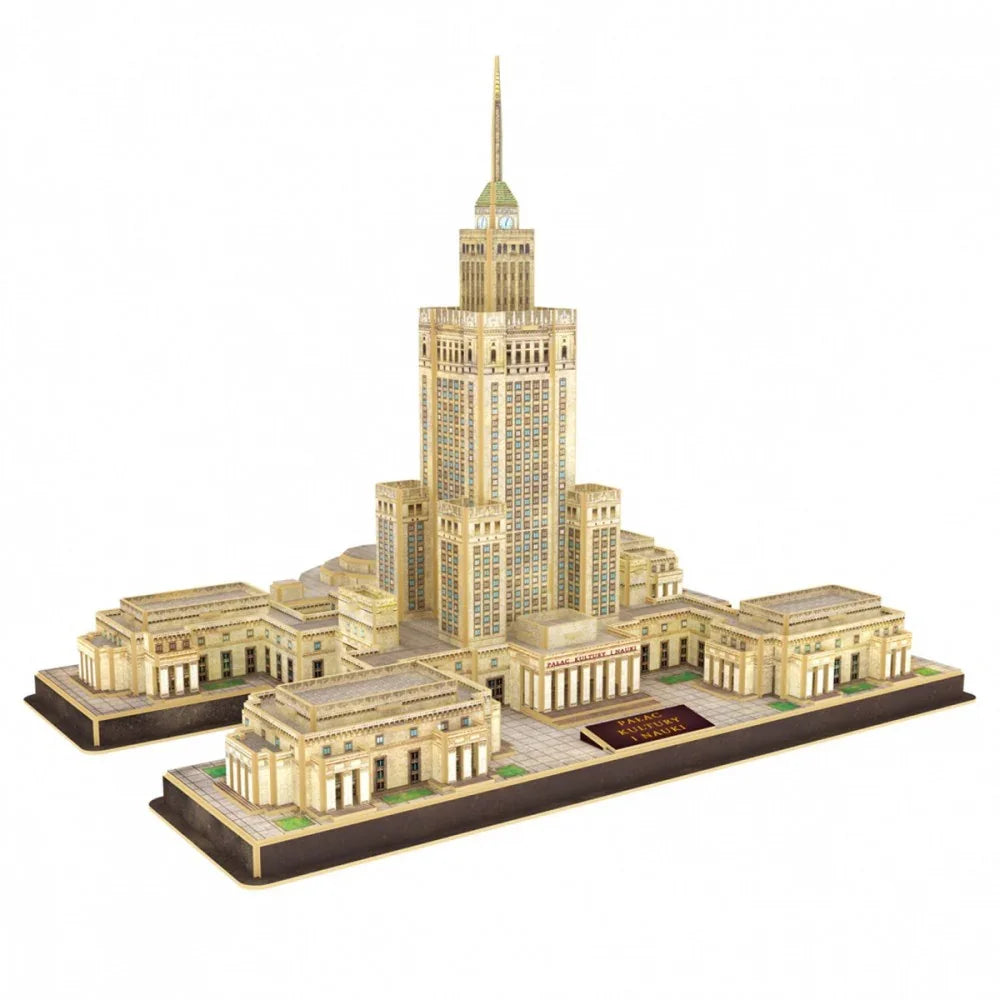 Puzzle 3D Palac Kultury i Nauki, 144 elementy - zabawki-dla-dziewczynki