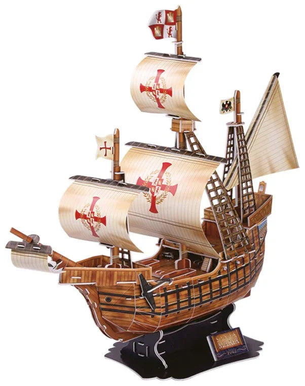 Puzzle 3D Żaglowiec Santa Maria - zabawki-dla-dziewczynki