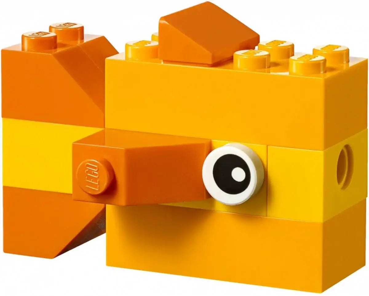 Zabawka z klocków LEGO w kształcie rybki, pomarańczowa, kreatywna zabawka dla dziewczynki