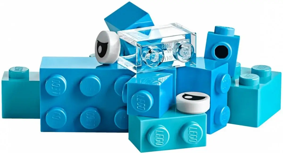 Niebieskie klocki LEGO dla dziewczynki, kreatywna zabawka rozwojowa
