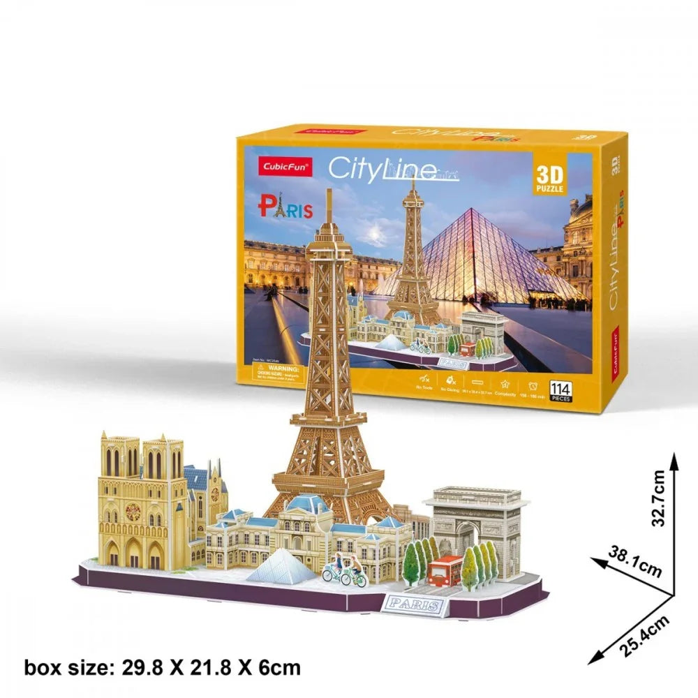 Puzzle 3D City Line Paris - zabawki-dla-dziewczynki