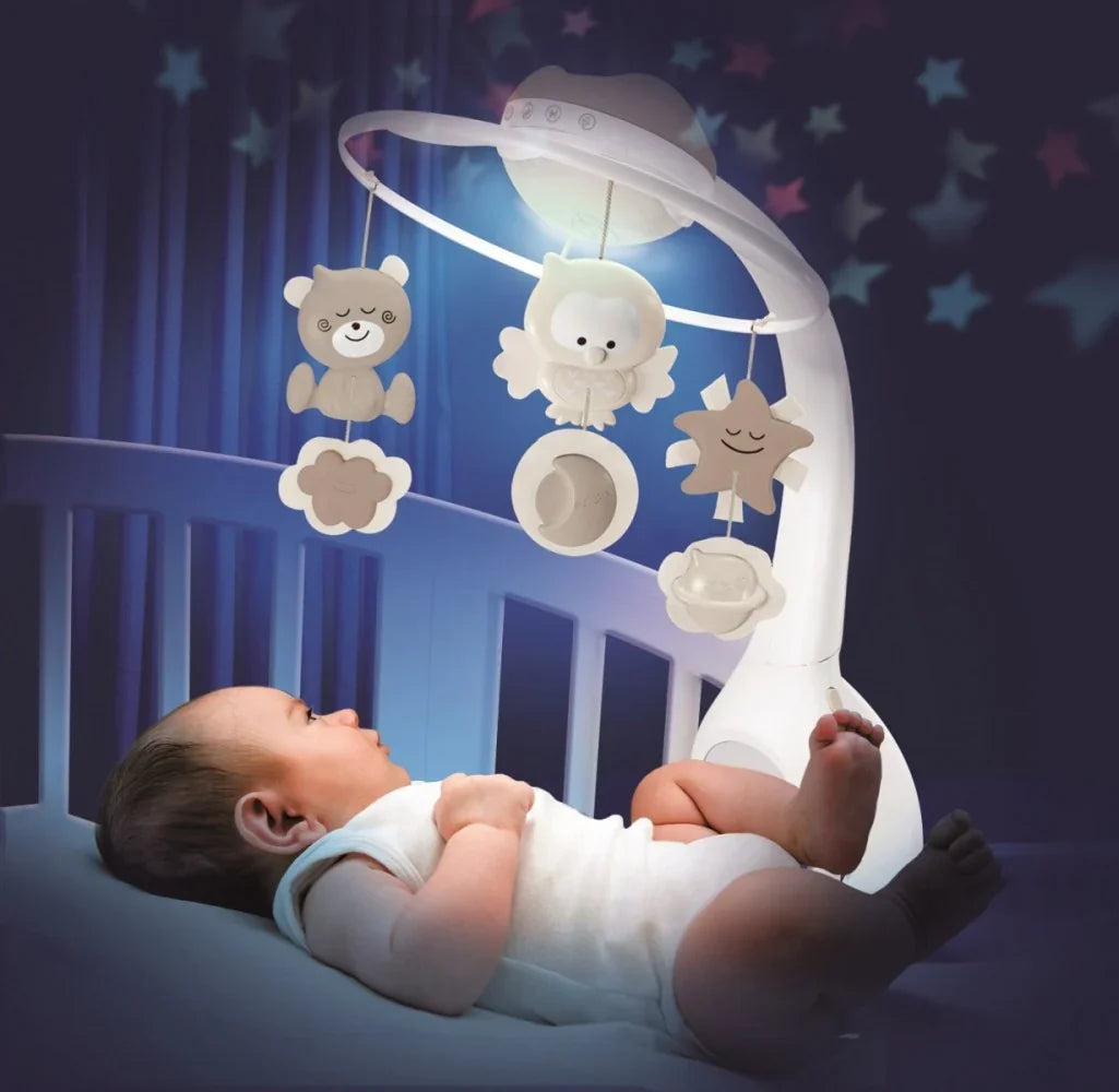 Muzyczna karuzelka 3w1 Infantino beżowa - zabawki-dla-dziewczynki
