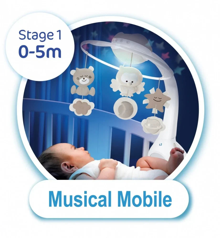 Muzyczna karuzelka 3w1 Infantino beżowa - zabawki-dla-dziewczynki
