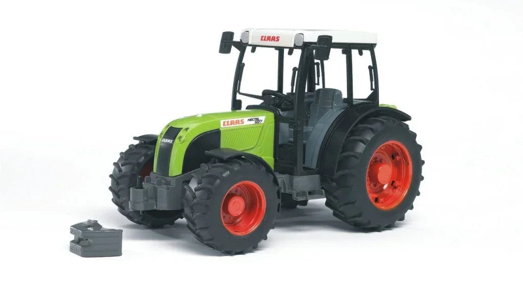 Zabawka traktor Claas zielony z czerwonymi kołami, idealny dla dzieci, kreatywna zabawa  - zabawki-dla-dziewczynki