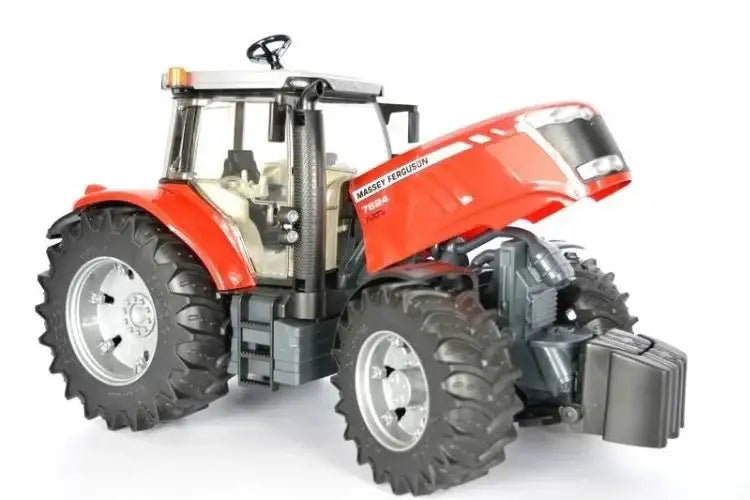 Czerwony traktor zabawka Massey Ferguson dla dzieci, realistyczny model  - zabawki-dla-dziewczynki