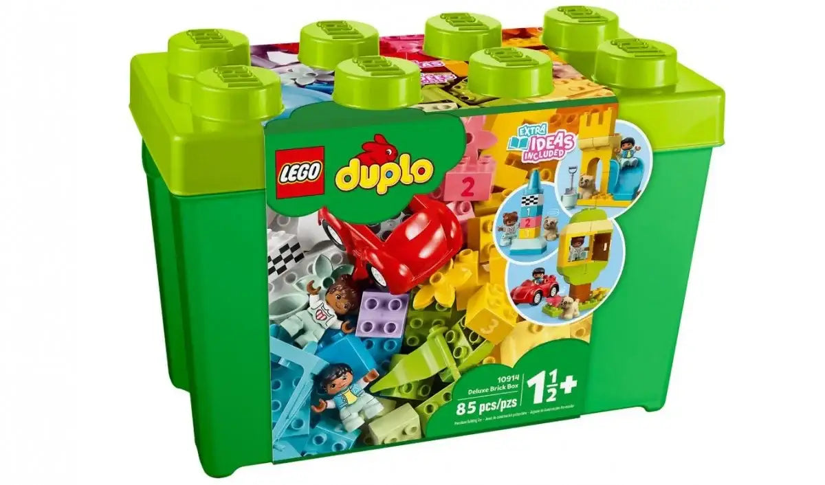 Zielone pudełko LEGO Duplo 10914, kreatywne klocki dla dzieci - zabawki-dla-dziewczynki