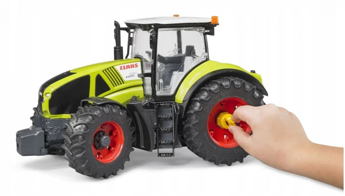 Zabawka traktor Claas dla dzieci, zielony z czerwonymi kołami - zabawki-dla-dziewczynki