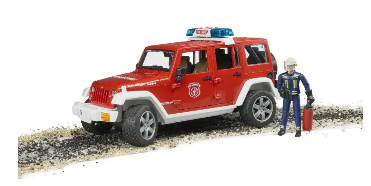zabawka strażacki jeep z figurką strażaka  - zabawki-dla-dziewczynki