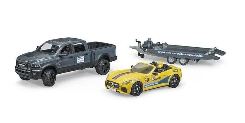 Auto Dodge RAM 2500 Power Wagon z lawetą - zabawki-dla-dziewczynki