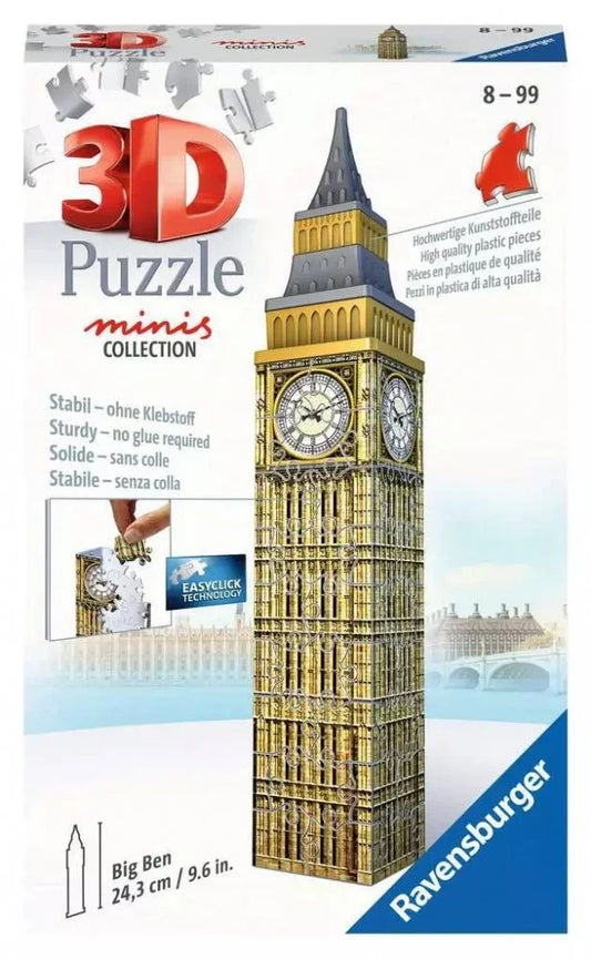 Puzzle 54 elementy 3D Mini Budynki Big Ben - zabawki-dla-dziewczynki