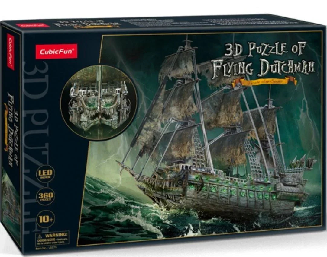 Puzzle 3D LED Latający Holender - zabawki-dla-dziewczynki