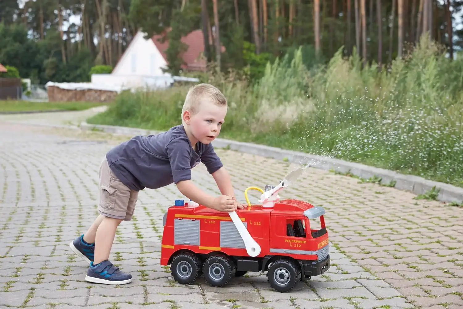 Lena Straż Pożarna 64 cm pojazd ratunkowy do nauki i zabawy - zabawki-dla-dziewczynki